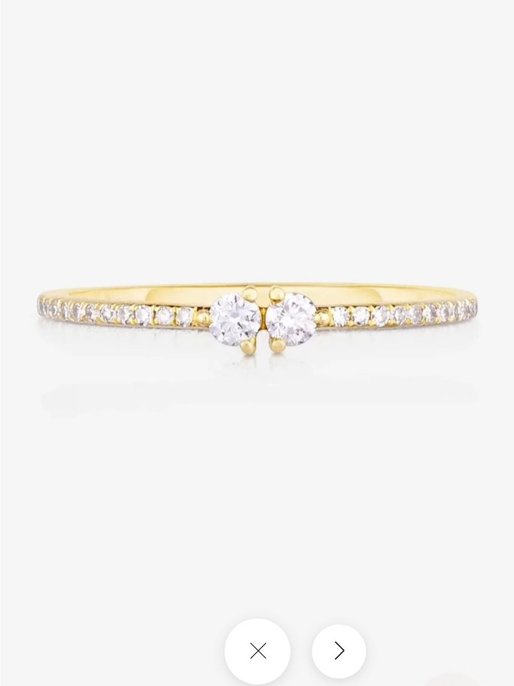 Ring Concierge Twin Ruby ring